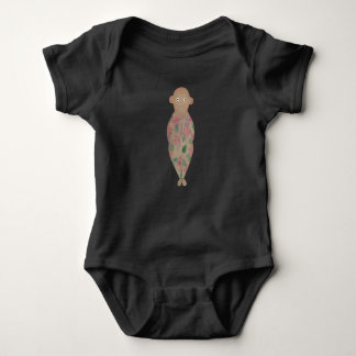 Kleine baby aanbidt tuinieren. romper