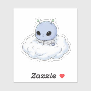 Kleine Baby Alien Sticker