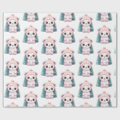 Kleine Baby Dier Xmas Magic Cadeaupapier (Vlak)