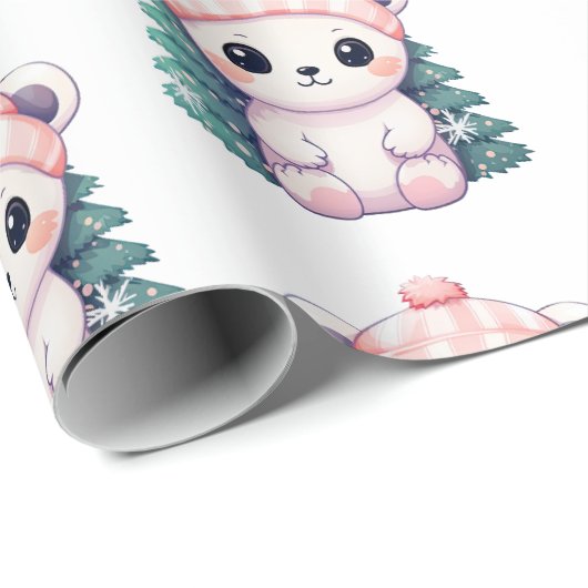 Kleine Baby Dier Xmas Magic Cadeaupapier (Rol Hoek)