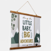 Kleine baby groot hangend wandkleed (Gebogen)