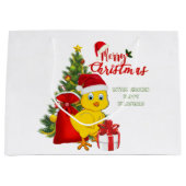 Kleine Baby kerst Large Cadeautasje (Voorkant)