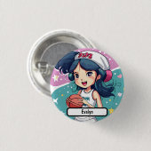 Kleine baby, met aangepaste naaktslak. Button (Voorkant /achterkant)