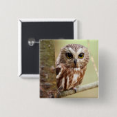 Kleine Baby | Ontarios Vierkante Button 5,1 Cm (Voorkant /achterkant)