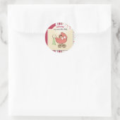 Kleine baby ronde sticker (Tas)