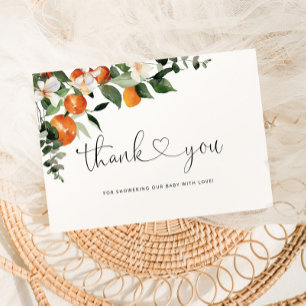 Kleine baby shower dank je kaart