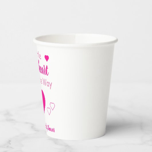 Kleine Baby shower Papieren Bekers (Links)