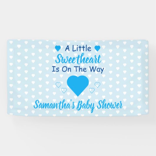 Kleine Baby shower Spandoek (Horizontaal)