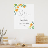 Kleine baby shower welkom poster (Keuken)