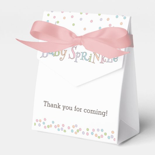 Kleine Baby Sprinkle Confetti Douche Favor Bag Bedankdoosjes (Voorkant Zijde)