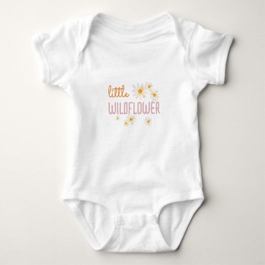 Kleine Baby van Baby van wilde bloemen Romper (Voorkant)