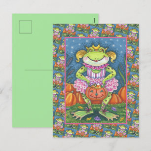 KLEINE BALLERINA FROG TRICK OF BEHANDELING IN TUTU FEESTDAGENKAART