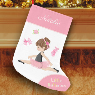 Kleine Ballerina Roze Ballet Girls Naam Kerstsok