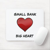 Kleine bank Big Heart Mousepad Muismat (Met muis)