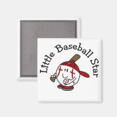 Kleine Baseball Star Tshirts en geschenken Magneet (Voorkant / Achterkant)