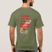 Kleine batterij-Kickin' als een mul T-shirt (Achterkant)