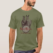 Kleine batterij-Kickin' als een mul T-shirt (Voorkant)