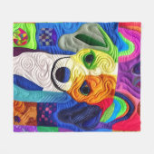 Kleine beagle puppy Quilly als design Fleece Deken (Voorkant (Horizontaal))