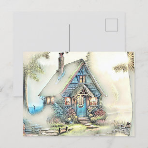 Kleine bedekking in de Bossen - betoverend ontsnap Briefkaart