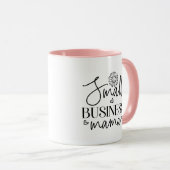 Kleine Bedrijf Mama grappig Mok (Voorkant rechts)