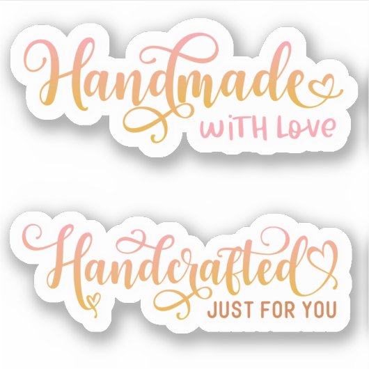 Kleine bedrijfskutroze Dank u Sticker (Voorkant)