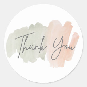 Kleine bedrijven Dank u wel! Ronde Sticker