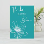 Kleine bedrijven Hartelijk dank voor uw kaart (Staand voorkant)