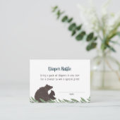 Kleine Beer Rustige Baby shower Draagbare kaart (Staand voorkant)