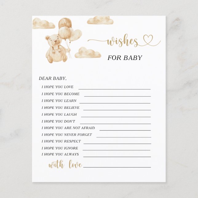 Kleine Beer wenst baby (Voorkant)