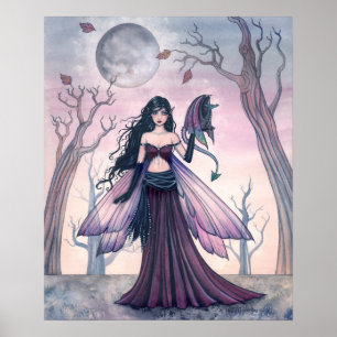 Kleine Beestfee met Drakenposter 45 x 55 cm Poster