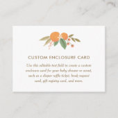 Kleine behuizing voor Baby shower met keukenscherm Informatiekaartje (Voorkant)