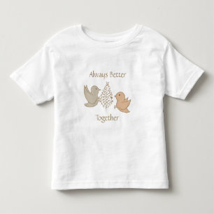 Kleine Beige Birdies bij de feeder - beter bij elk Kinder Shirts