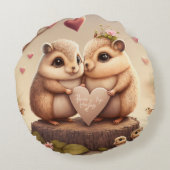 Kleine beren cartoon rond kussen (Achterkant)