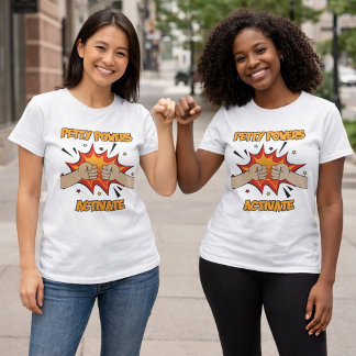 Kleine bevoegdheden Activeren Retro stijl T-shirt