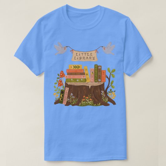 Kleine bibliotheek t-shirt (Design voorkant)