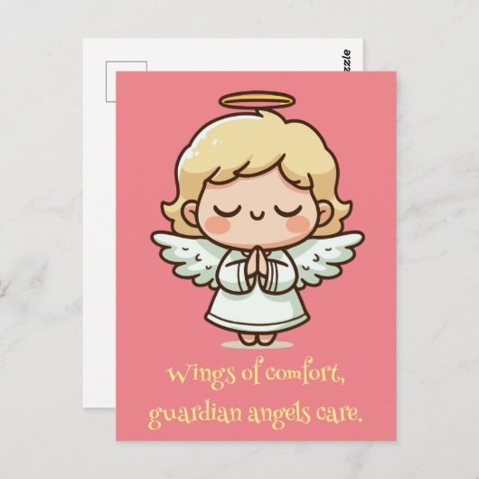 Kleine bidengel briefkaart (Voorkant / Achterkant)