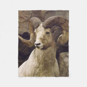 Kleine Big Horn Sheep Fleece Blanket Deken