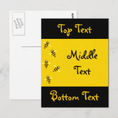 Kleine bijen briefkaart (Voorkant / Achterkant)