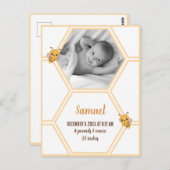 Kleine bijengeboortelastjes briefkaart (Voorkant / Achterkant)