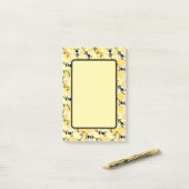 Kleine bijenpatroon bevestigen post-it® notes (Op bureau)