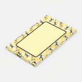 Kleine bijenpatroon bevestigen post-it® notes (Schuin)