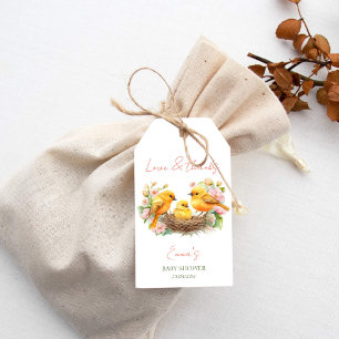 Kleine birdie broeden snel baby shower gunst cadeaulabel