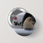 Kleine Birdy Button: "Wut?" Ronde Button 5,7 Cm (Voorkant /achterkant)