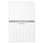 Kleine blanco kalender 2026 (Jan 2026)