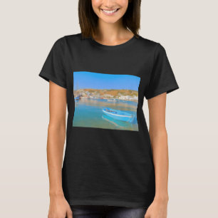 KLEINE BLAUWE BOOT DIGITALE TRENDS T-SHIRT