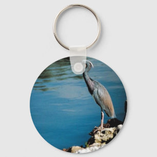 Kleine blauwe hert sleutelhanger