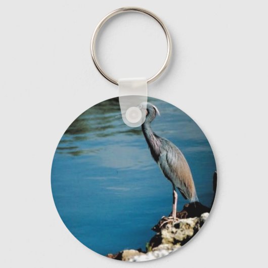 Kleine blauwe hert sleutelhanger (Voorkant)