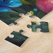 Kleine blauwe mignon legpuzzel (Zijkant)