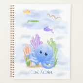 Kleine Blauwe Octopus Ouders Planner (Voorkant)