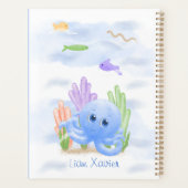 Kleine Blauwe Octopus Ouders Planner (Achterkant)